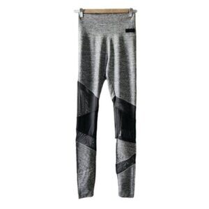 PINK mesh gray leggings